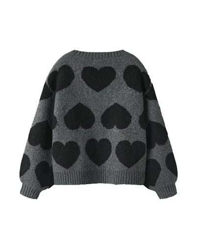 Name It - NFKBrena Loose Strik - Dark Grey Melange